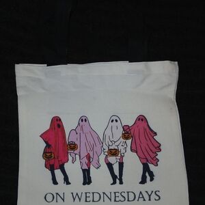 Ghostly Chic White Tote Bag